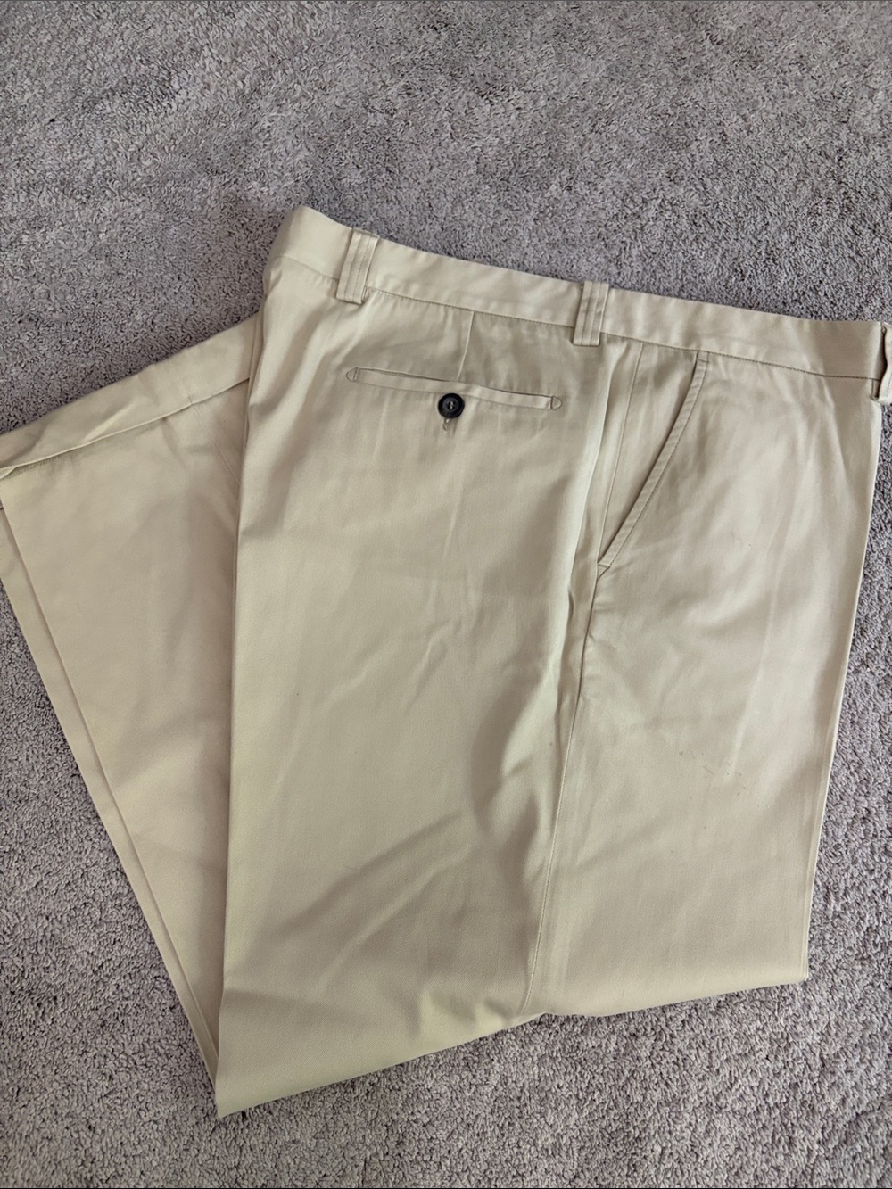 Ermeneglido Zegna Mens Classic Beige Dress Pants 42